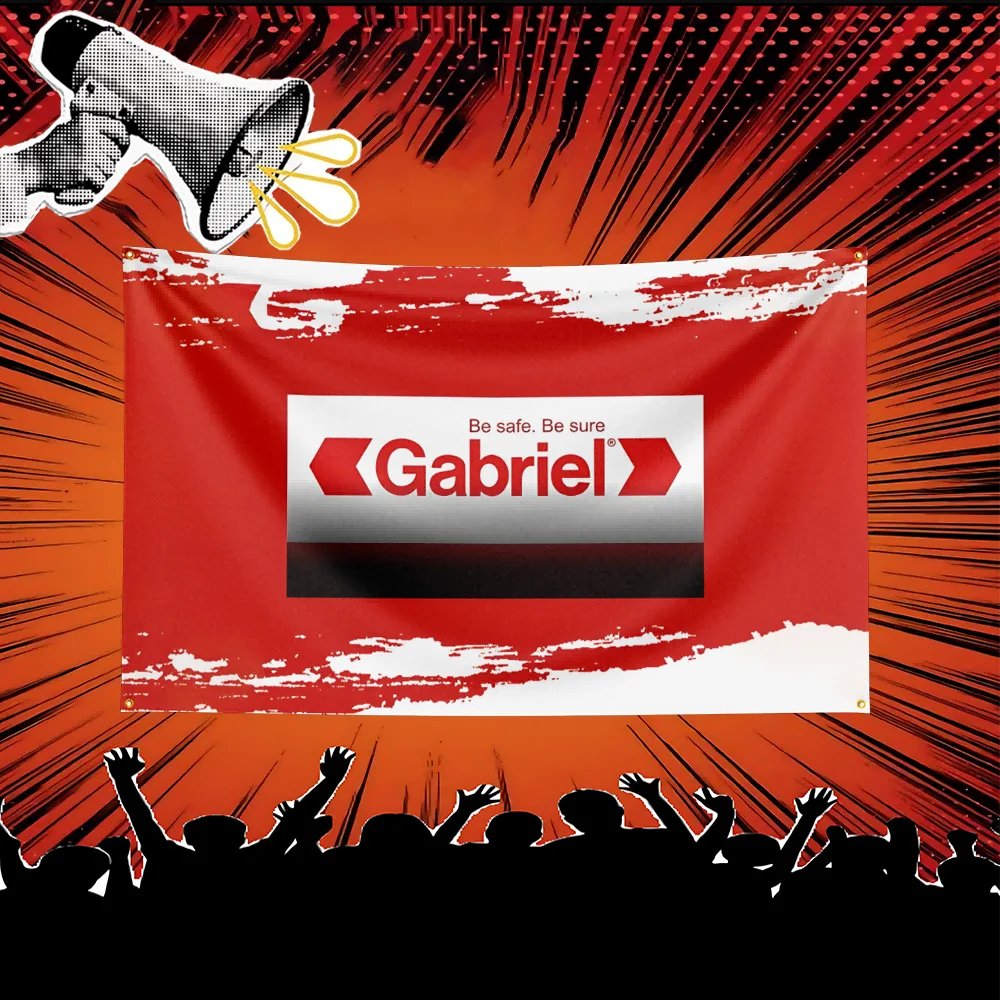 Gabriel Shock Auto Parts Flag  Polyester Banner For Garage Workshop Wall Decor Mechanic Gift