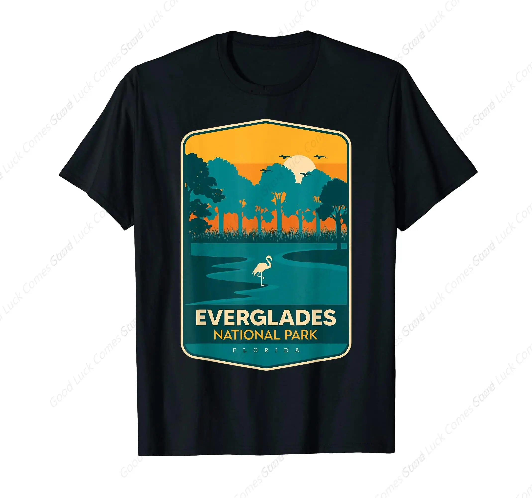 Florida National Park Everglades Souvenir Hiking Crocodile T-Shirt