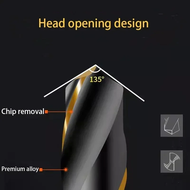 HSS Drill Bit 1/4 Hex Shank For Aluminium/wood High Speed Steel Replacement 1.5-6.5mm 1Pcs Adapter Longer Life