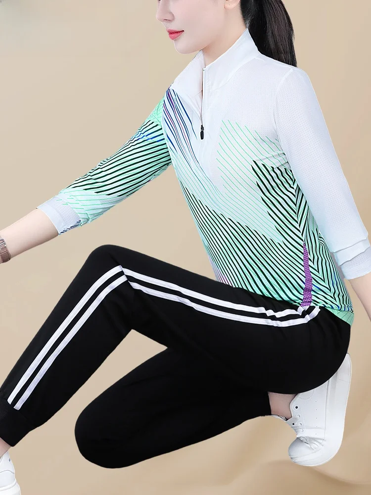 TUCANO Qui-Conjunto de ropa deportiva seca para mujer, traje informal fino de dos piezas, ropa deportiva informal para mamá, primavera y otoño