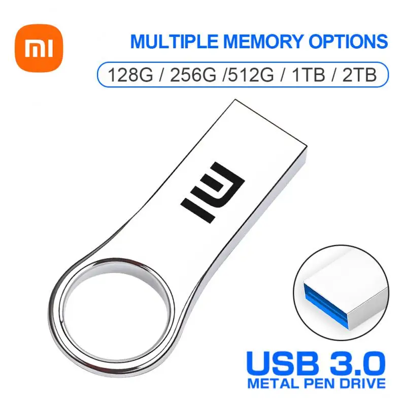 Xiaomi 2TB USB Flash Drive 1TB USB 3.0 Mini Pendrive 512GB 256GB 128GB Pen Drive Read Speed up to 100M/ s Memory Stick U Disk