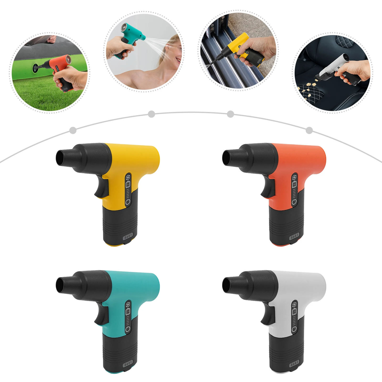 

Электрическая тряпка из АБС-пластика + ПП, зеленая/оранжевая/желтая/серая тряпка со сжатым воздухом на батарейках, 13000 об/мин, 11*3,5*12,5 см для дома