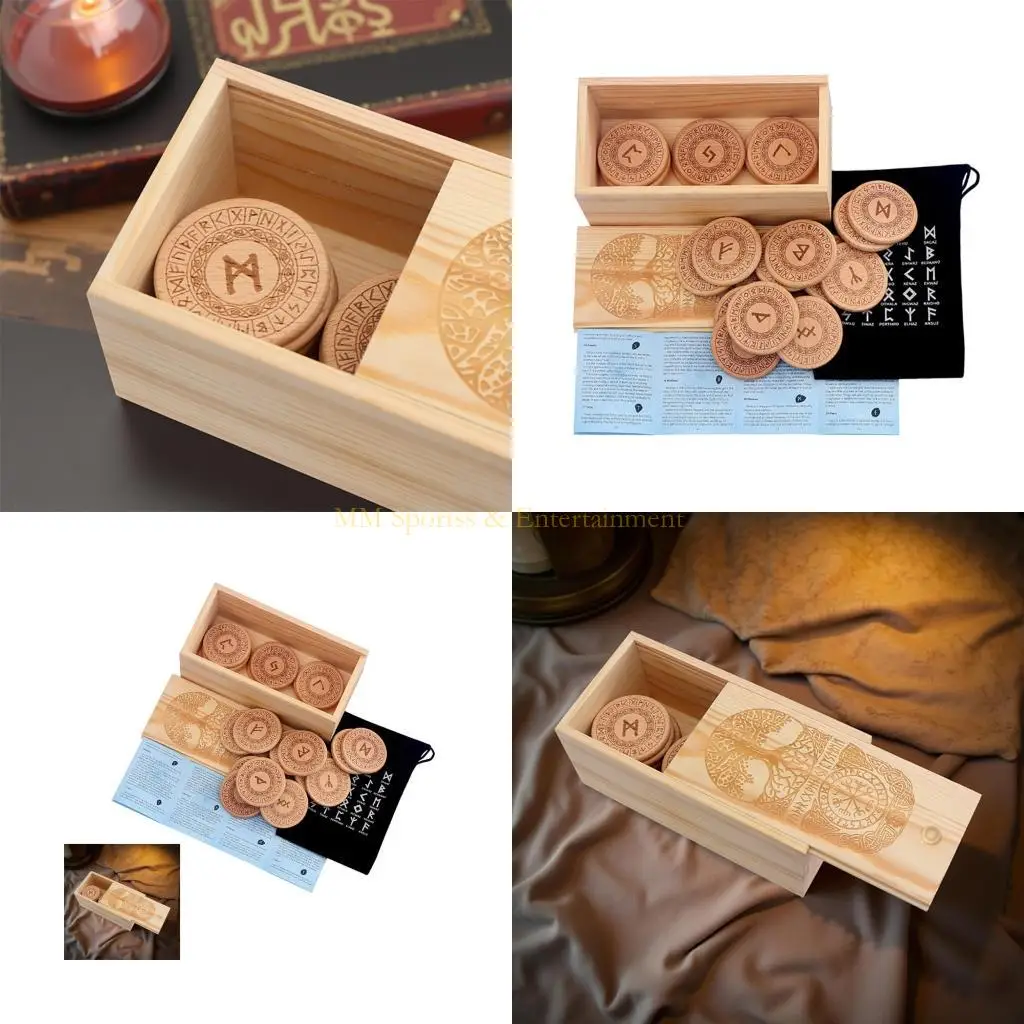 

31be деревянные символы коллекция символов мистические резьбы для медитаций руководство исторические воссоздания переносные