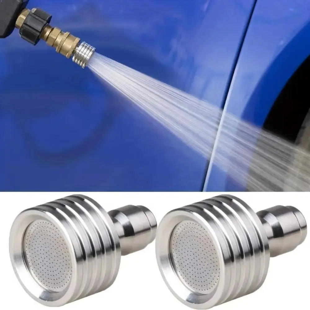 Stainless Steel Water nozzle 1/4 Quick Connect Quick Plug Washing Nozzle Metal 0.3/0.4/0.5mm Shower Head Car Cleaning