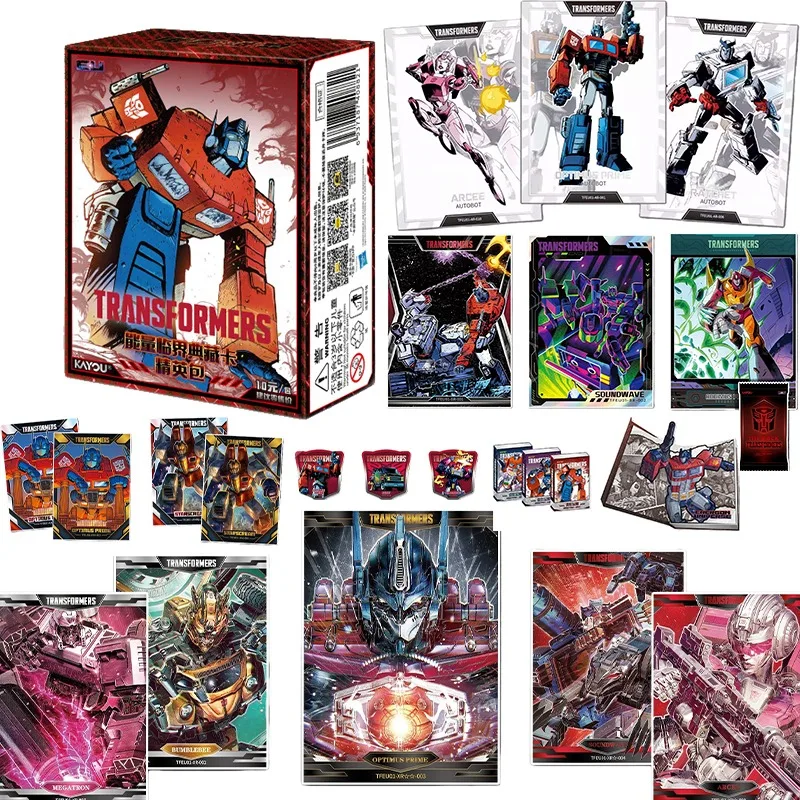 بطاقات KAYOU Transformers Ultra Booster Pack Series 1 بطاقة مجموعة Energon Critical Edition Premium Boy Anime Gift Toys #1