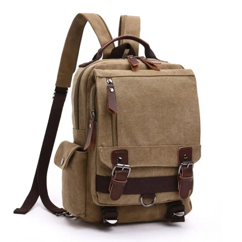 Best Selling New Retro Canvas Backpack Casual Ol Men And Women Shoulder Bag Large Capacity Wear-Resistant Travel Bag Laptop Bags