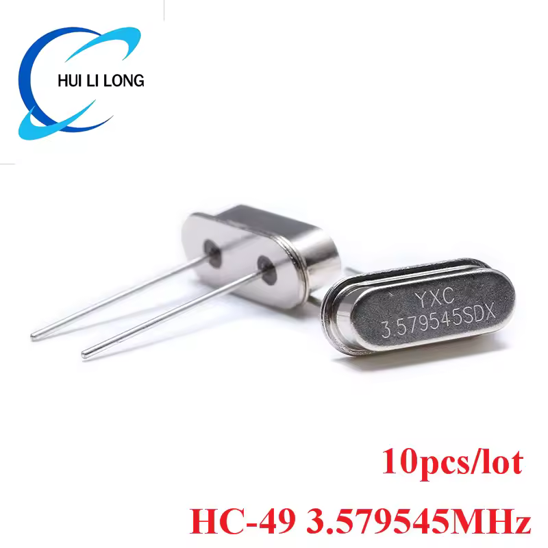 10 pz HC-49S Oscillatore A Cristallo Passivo Risonatore Al Quarzo Ceramico DIP 3. 579545 MHz 3. 579545   Kit elettronico MHz HC 49 HC-49