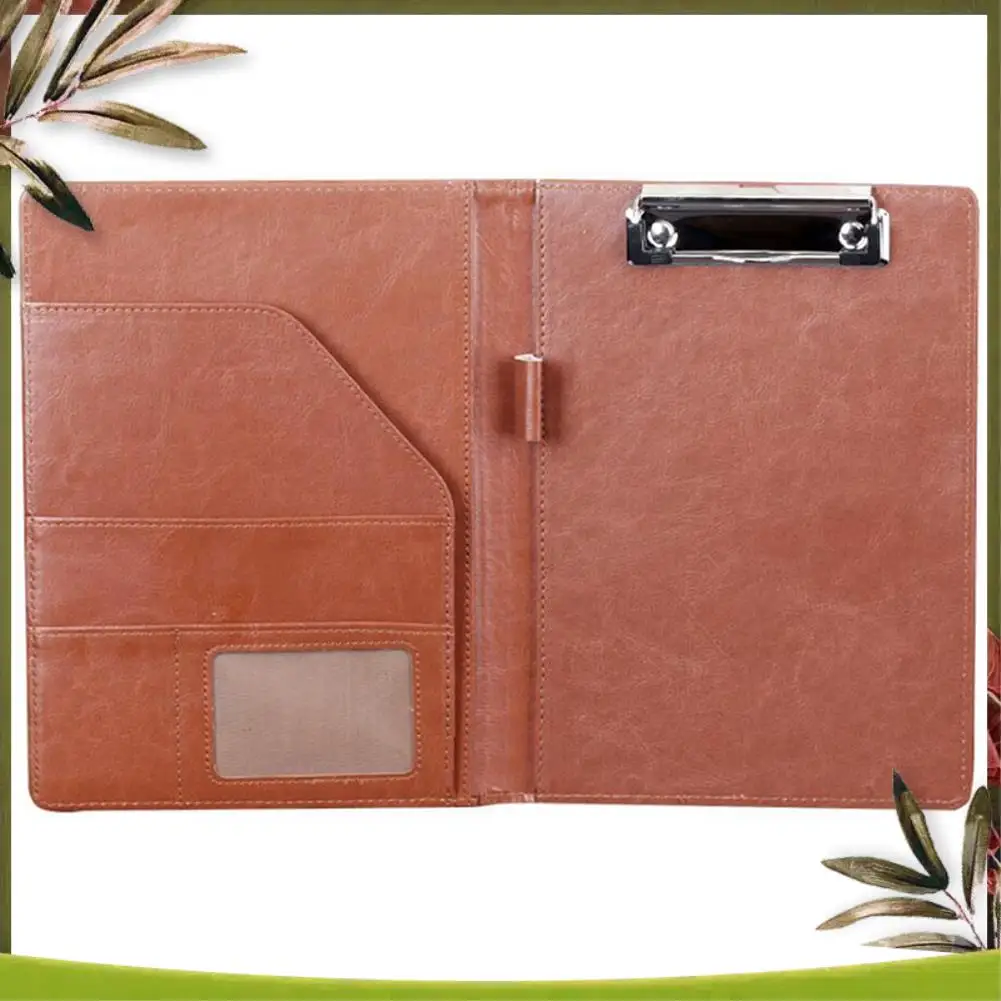 

New-2 Pcs A5 Document Bag File Folder Clipboard Business Office Financial School Supplies, Black & Brown