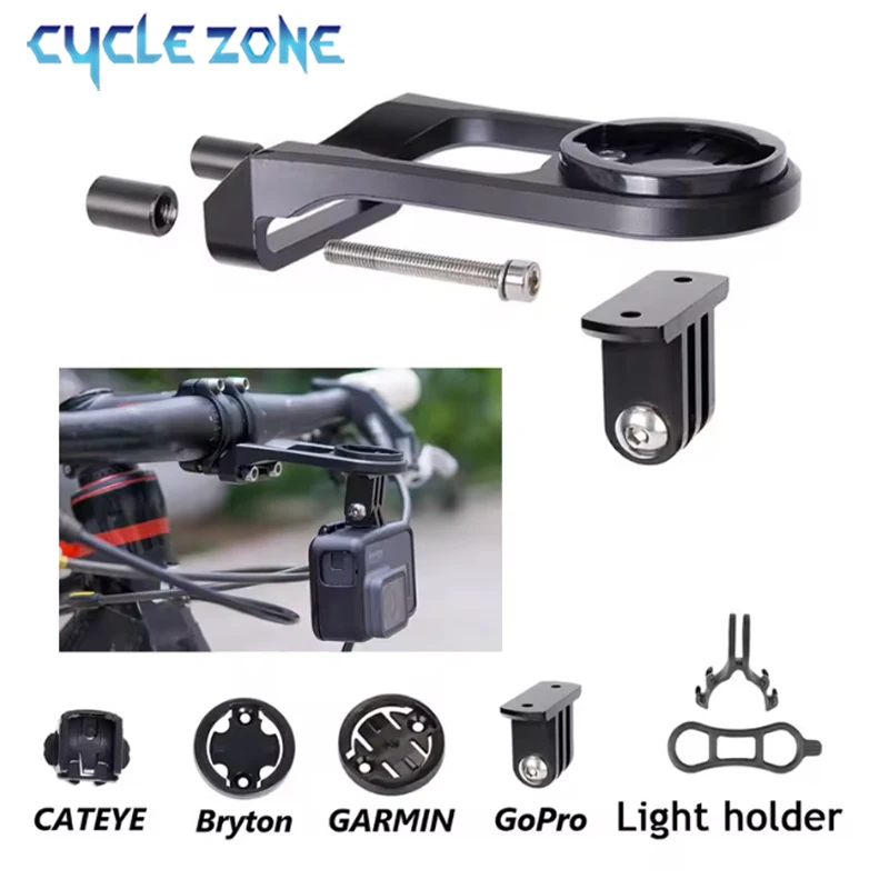 

3 In 1 Bicycle Speedometer Stand Holder Cycling Mountain Bicycle Odometer Computer Mount Holder Equipment for GARMIN GPS Gopro