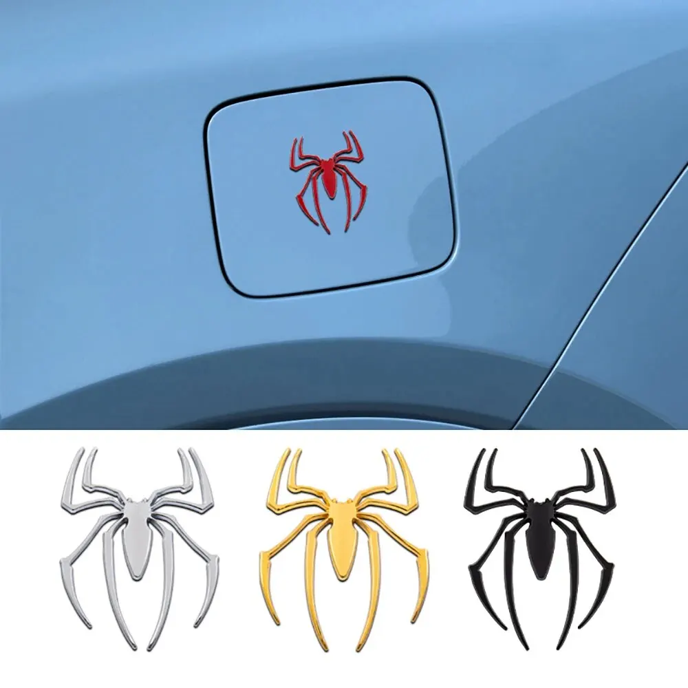 Universal 3D Metal Car Stickers Spider Car Logo Chrome Badge Auto Emblem Decal Car Styling Decoration Auto Exterior Accessories