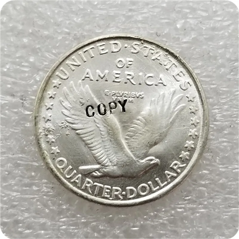 الولايات المتحدة الأمريكية 1916-P الدائمة الحرية الربع عملة نسخة عملات معدنية تذكارية لهواة التجميع-طبق الاصل عملات ميدالية العملات المعدنية المقتنيات