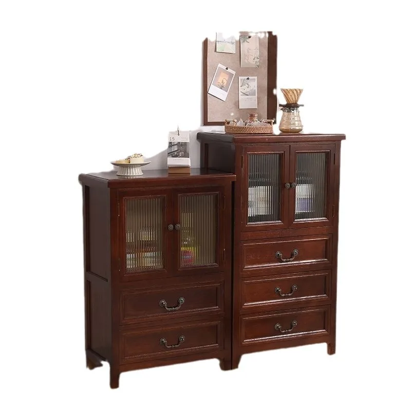 

chest cabinet, side cabinet, integrated Chinese retro living room, dining room, wall storage, multi-functional storage