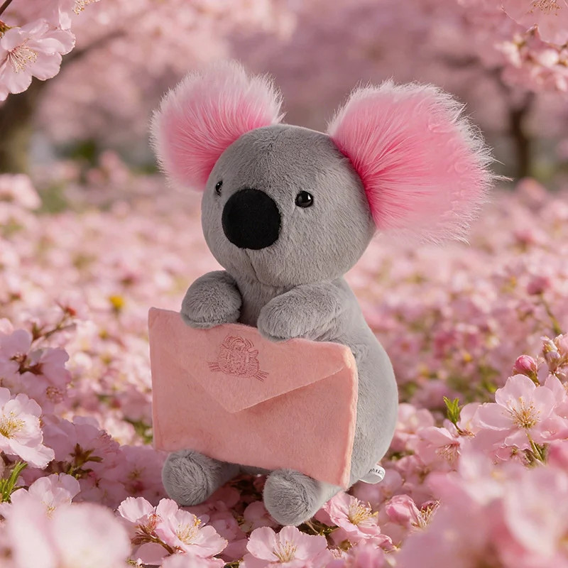 

Плюшевая игрушка-коала розового цвета 19 см с сумкой-мессенджером, милый подарок на День святого Валентина, пушистая кукла, очаровательный подарок для друзей