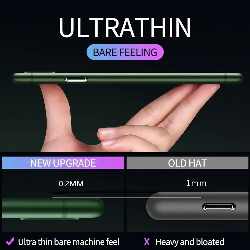 Funda translúcida ultrafina de PC mate para iPhone 11 12 13 14 15 16 Pro Max 15 Plus, cubierta esmerilada 4