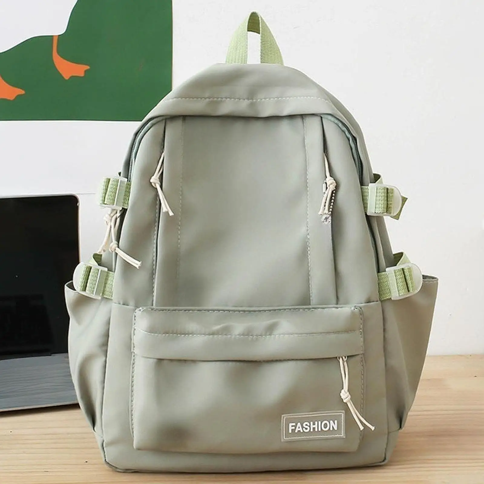 

Backpack Fashion Portable with Adjustable Shoulder Straps Stylish Nylon Daypack