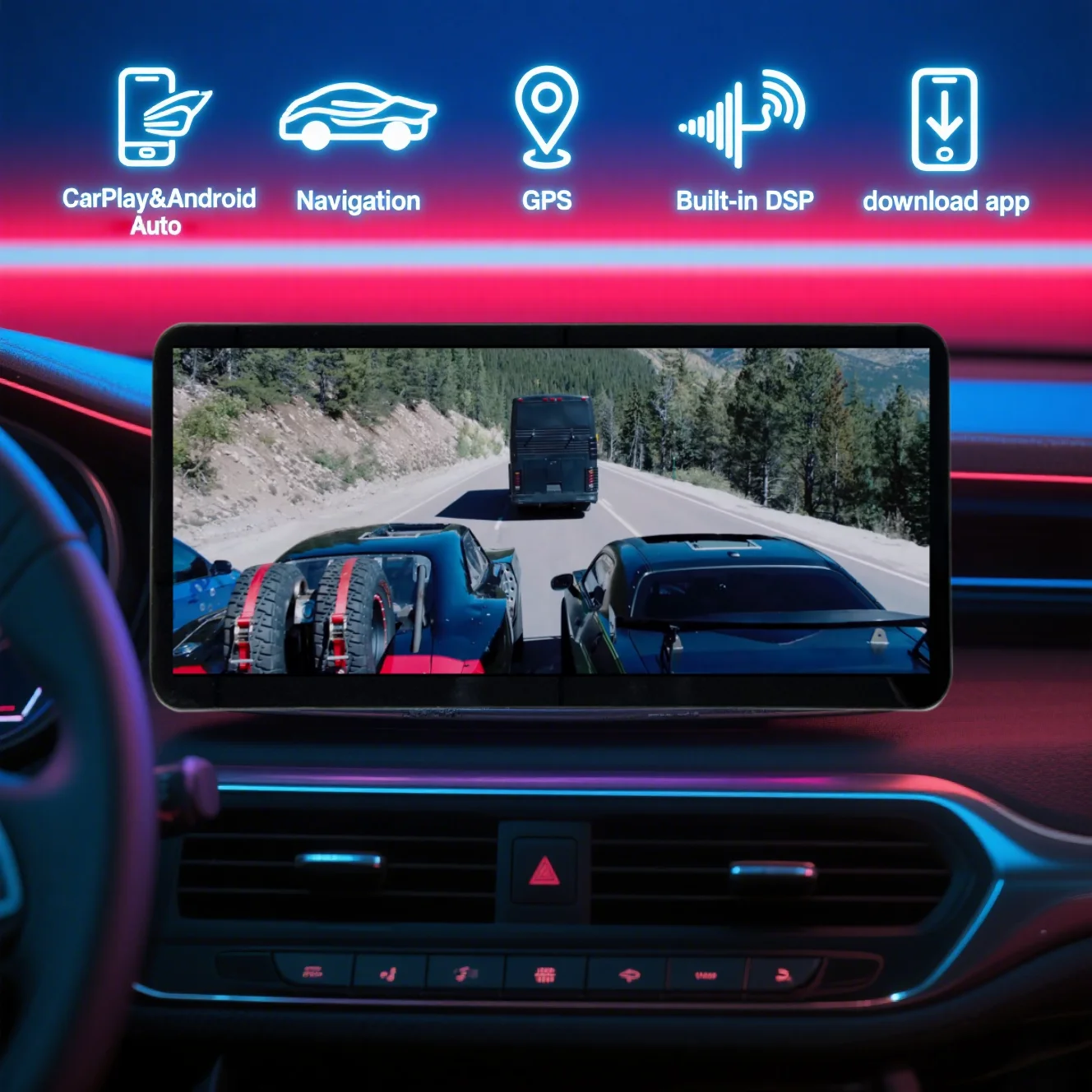 

14,6-дюймовый 2K + экран для Mercedes Benz C Class W205 GLC X253 C180 C200 2016-2022 Android Carplay GPS-навигация Car Radioi