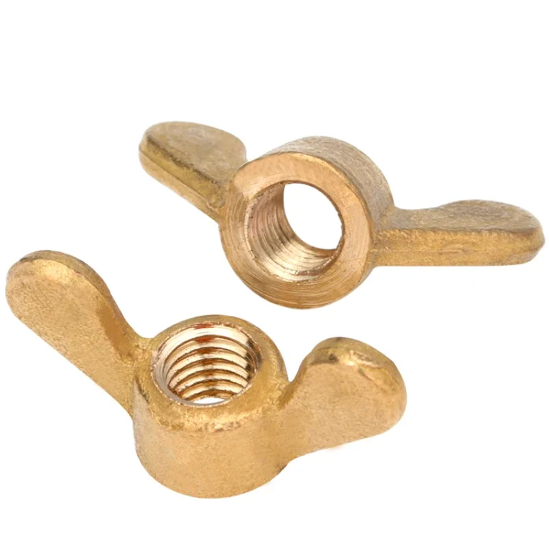Brass Butterfly Nut Copper butterfly Nut Bolt M3 M4 M5 M6 M10 M12 M14 M16 Hand Tighten Nut