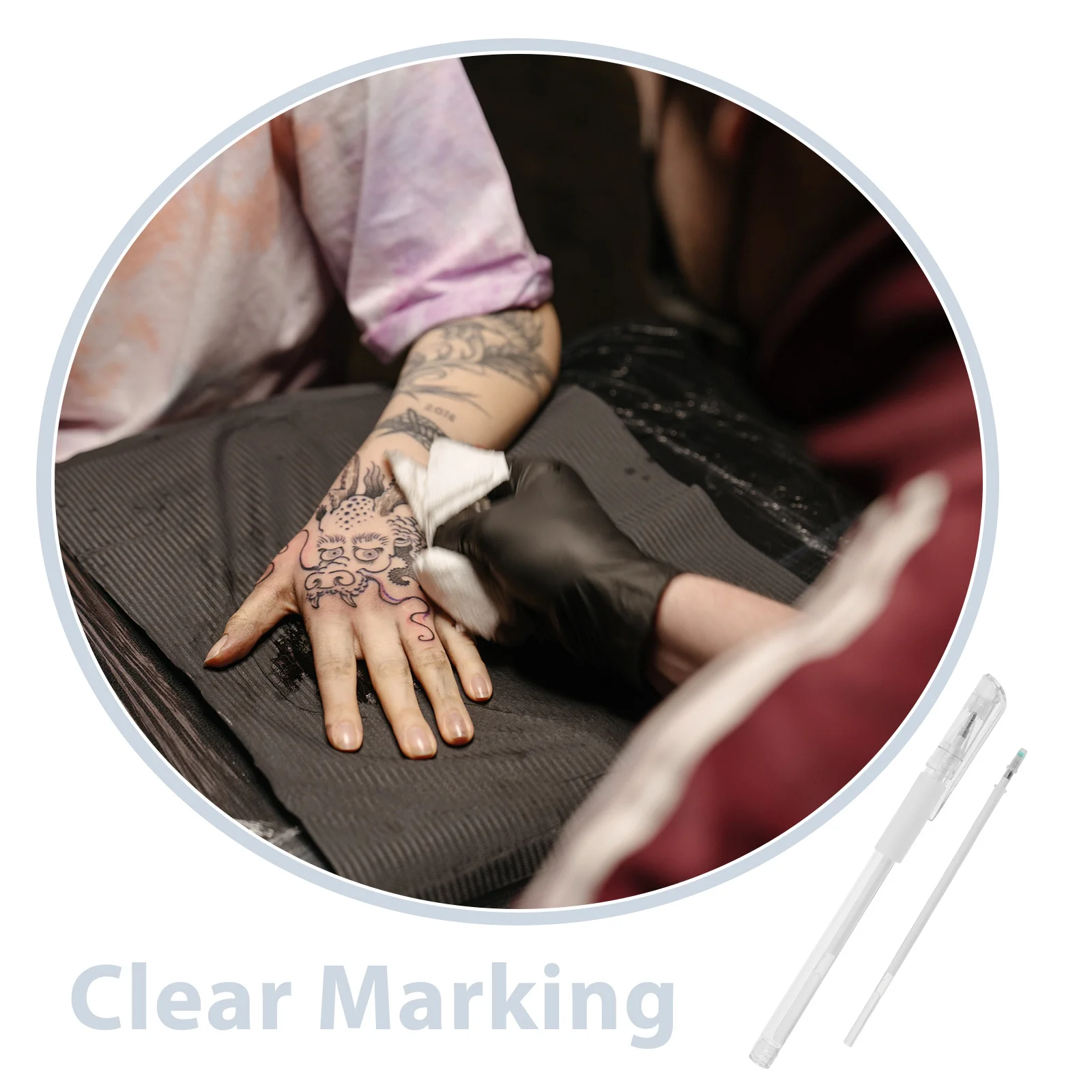 2 قطعة قلم تحديد الحاجب Microblading الوشم تحديد المواقع الدقة رسم الخرائط أداة استنسل مقاومة للماء لتشكيل الحاجب #3