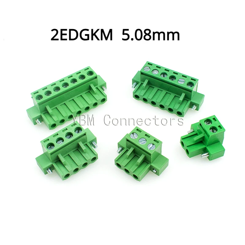 50pcs KF2EDGKM 5.08 2P ~ 12P PCB CONNECTOR PLUG-IN TERMINAL BlOCK 2EDGKM 5.08mm MSTB 2,5 STF 1777989 PHOENIX CONTACT DEGSON KEFA