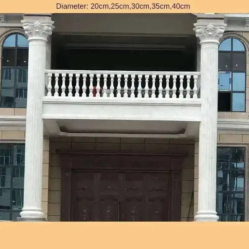 

European Villa Door Column Mold for Garden Decorations ABS Plastic Roman Column Molds Concrete Building Mold Garden Fence Custom