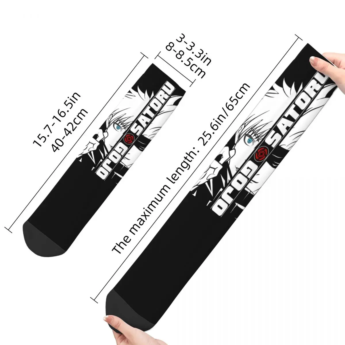 Gojo Satoru Socks Men Women Polyester Fashion Anime Socks Novelty Spring Summer Autumn Winter Socks Gifts