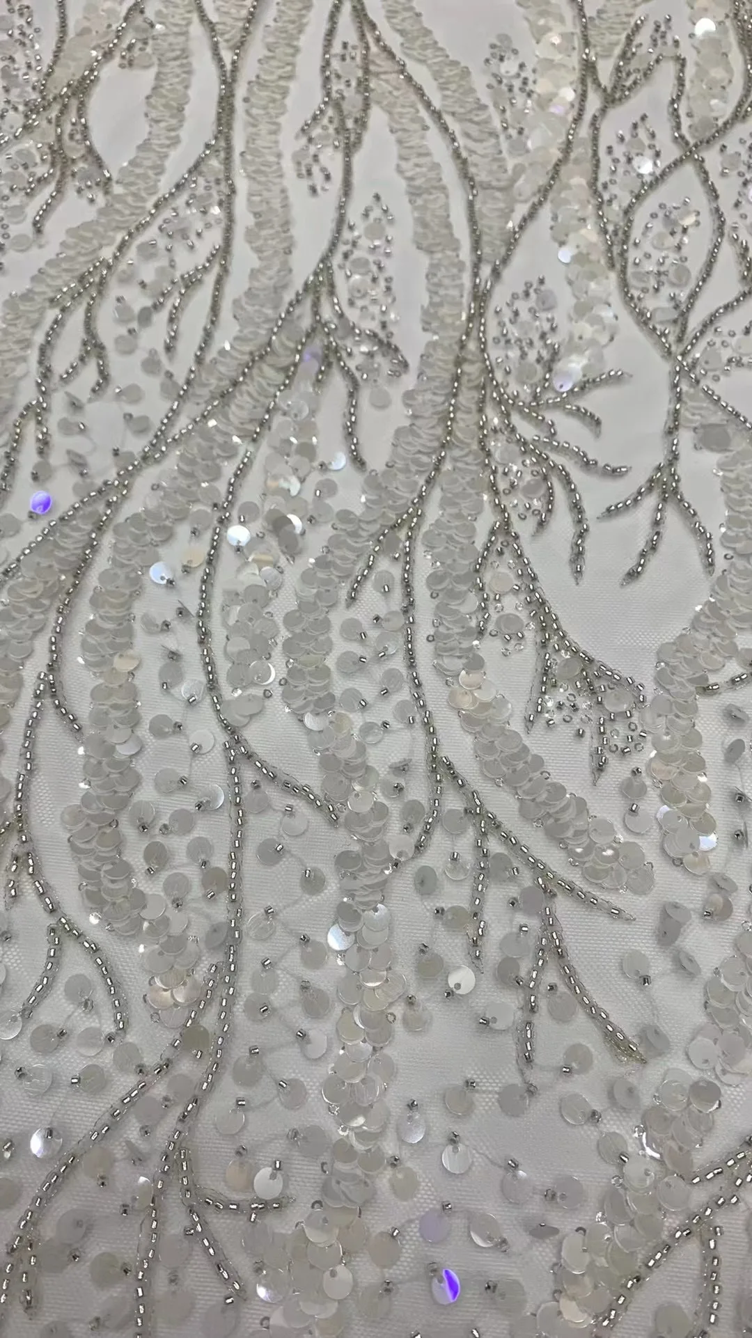 

African Lace Fabric 2023 French Lace Fabric Nigerian Sequins Embroidery Net Lace Fabrics for Bridal Wedding Party DressXB5632