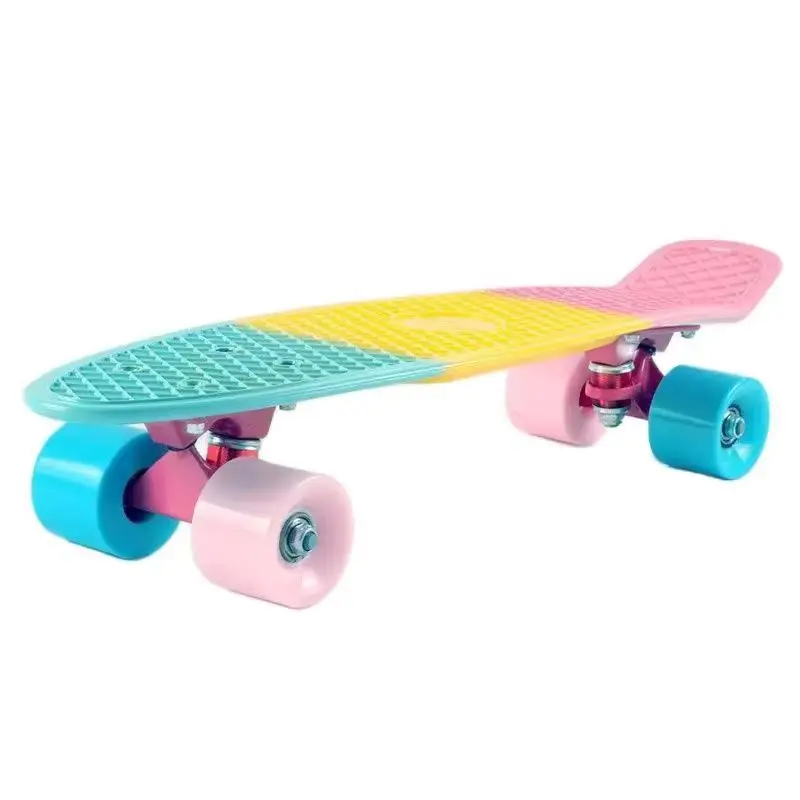 

French Color Painted Penny Board Children Skateboard Cruiser Scooter Longboard Cruiser Board 4 Wheel Skate Boards