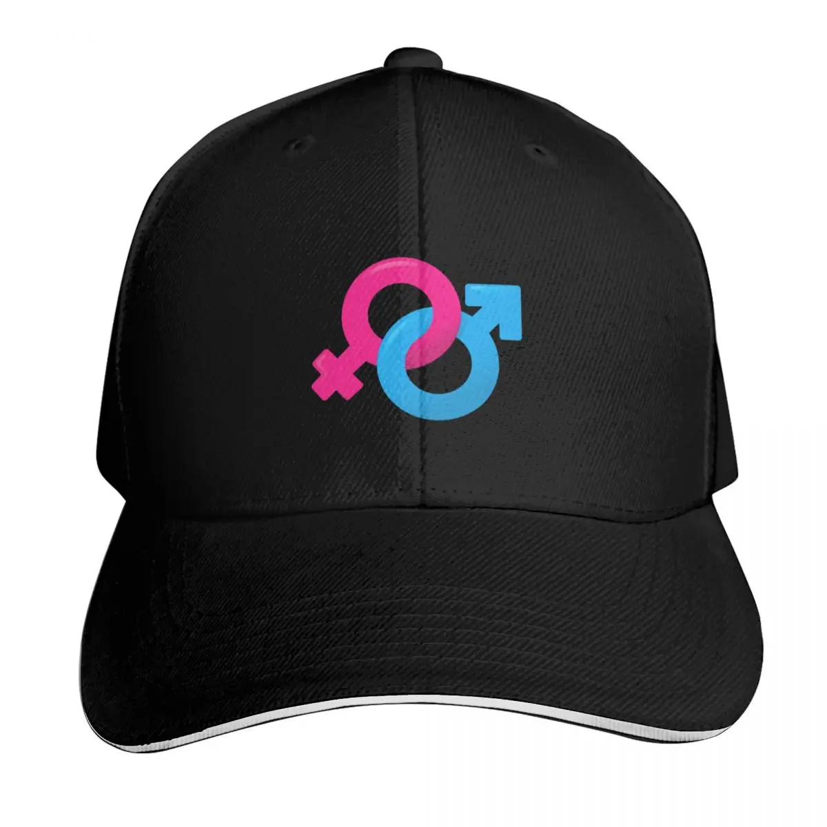 Illustration of an icon symbol heterosexual couple. Ideal for catalogs, informative and institutional material Baseball Cap