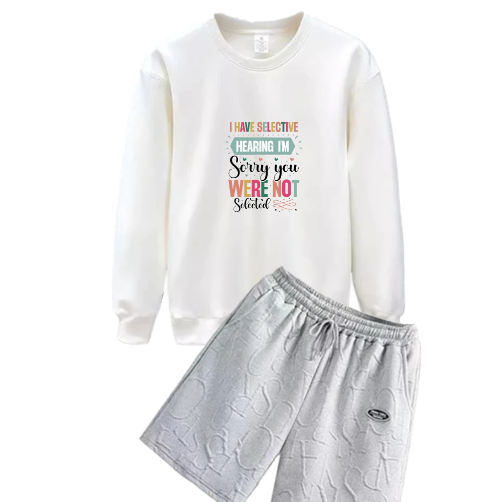 

2025 Men Spring And Autumn Two-Piece Set Colorful innovative English printing Casual Outfit Soft Fabric Perfect and Leisure suit