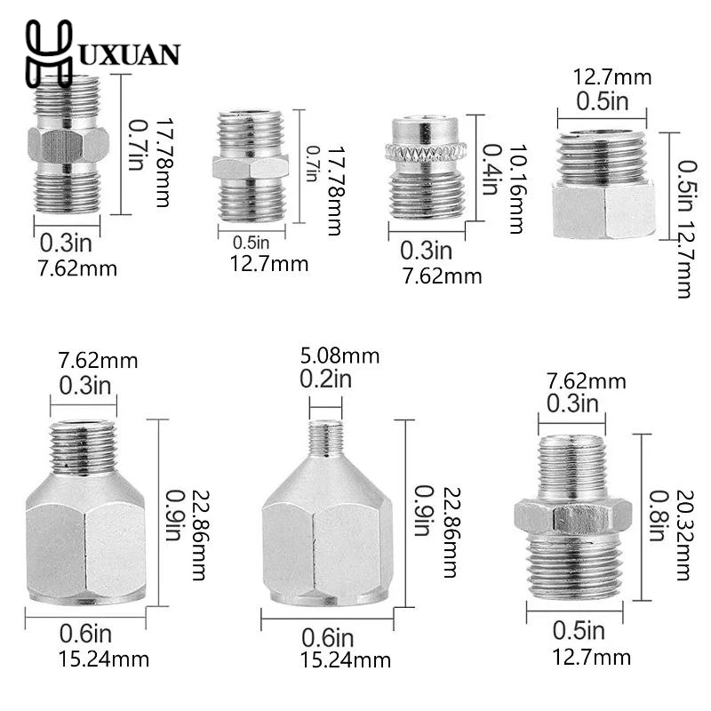 1Pc エアブラシアダプターフィッティングアクセサリー交換部品カップリングコネクタツールコンプレッサーとエアブラシホース用