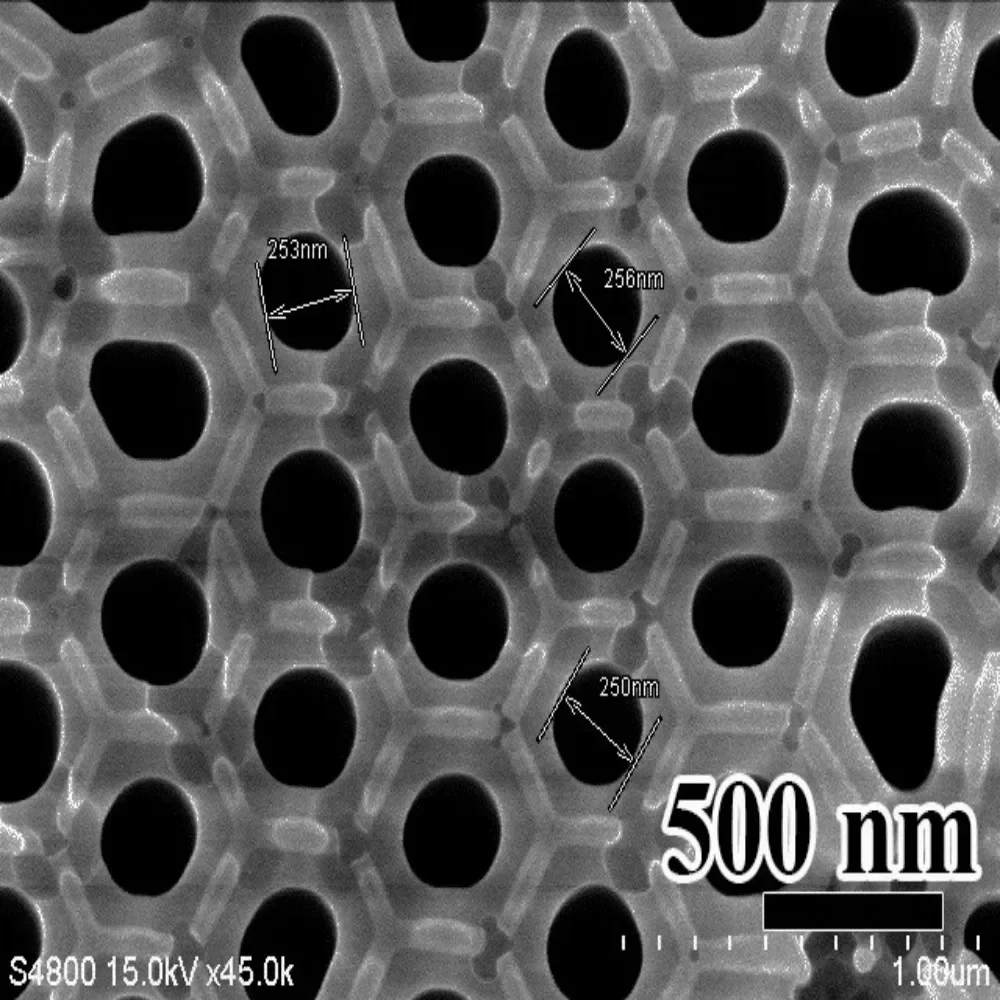Customized DP065 pore spacing 65nm dual pass AAO AAO template AAO filter membrane inorganic membrane porous alumina template