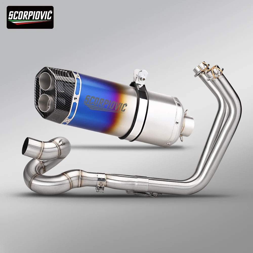 

For Ninja650 Z650 2017-2023 Front Link Manifold S8 Muffler with DB Killer Escape Line Motorcycle Exhaust Full System