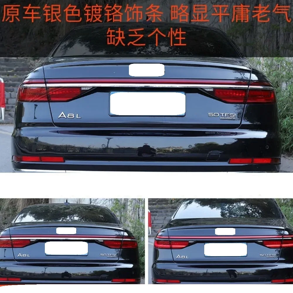 Rear bumper decorative strip For Audi A8 D5 2018-2024