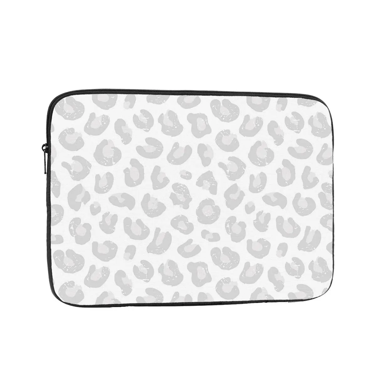 Leopard Print - Silver Gray And White Case Pouch 10 12 13 15 17 Inch For Macbook Air Pro Tablet Shockproof Case Bag