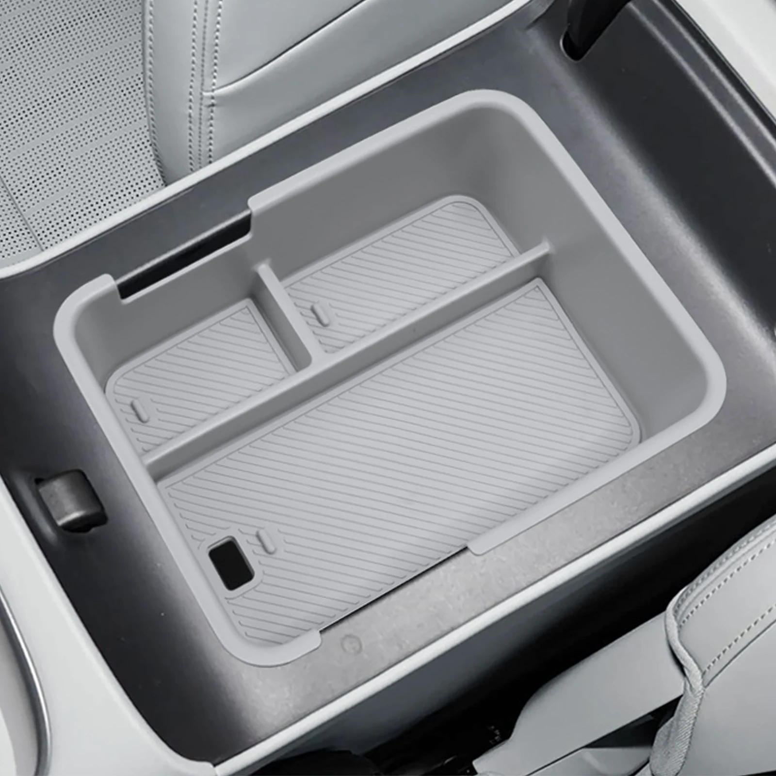 Für Leapmotor B10 Armlehnen-Silikon-Aufbewahrungsbox – Flexibler, schalldichter & leicht zu reinigender Mittelkonsolen-Organizer für B10 Aufbewahrungsbox – Detail 12