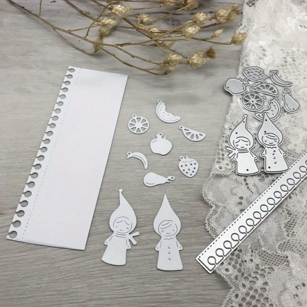 

Металлические штампы для резки, пресс-форма, край книги, фрукты, детские украшения, скрапбук, лезвие для рукоделия, трафареты, штампы