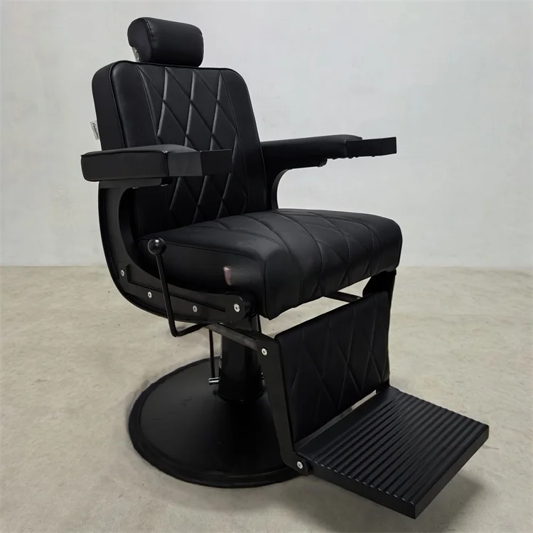 *  Ergonomic Barber Chair High Back Support Hydraulic Salon Chair for Barbershop Studio