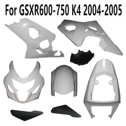 For GSXR600 GSXR750 GSXR GSX 600 750 2004 2005 K4 Motorcycle Unpainted Fairing Plastic parts Bodywork Pack left right Injection