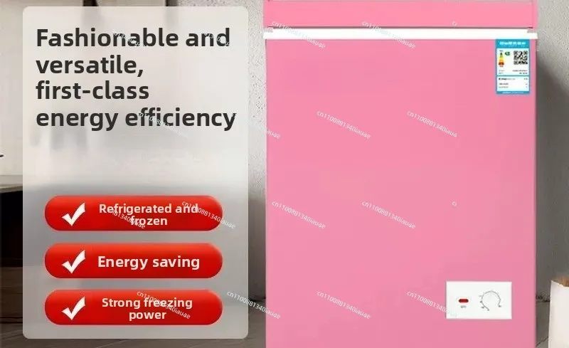 Freezer Small Household Fresh-keeping Fully Refrigerated Freezing Energy-saving Power-saving Freezer Large Capacity