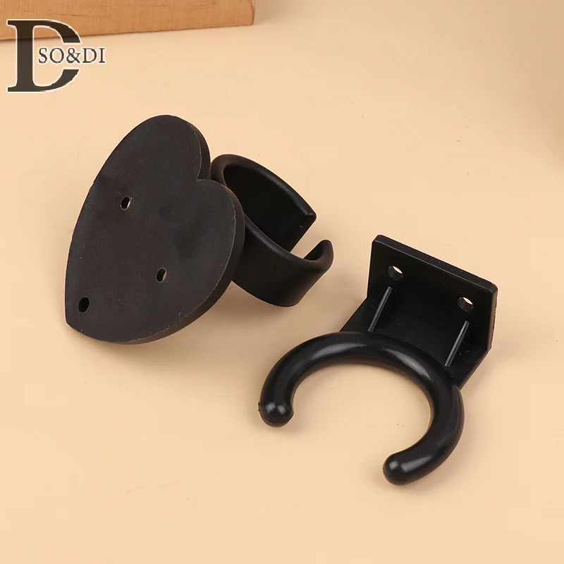 1pc Plastic Microphone Hook Holder Microphone Hanger Wall Mount Microphone Holder Universal Clip Stand Microphone Fixed Holder