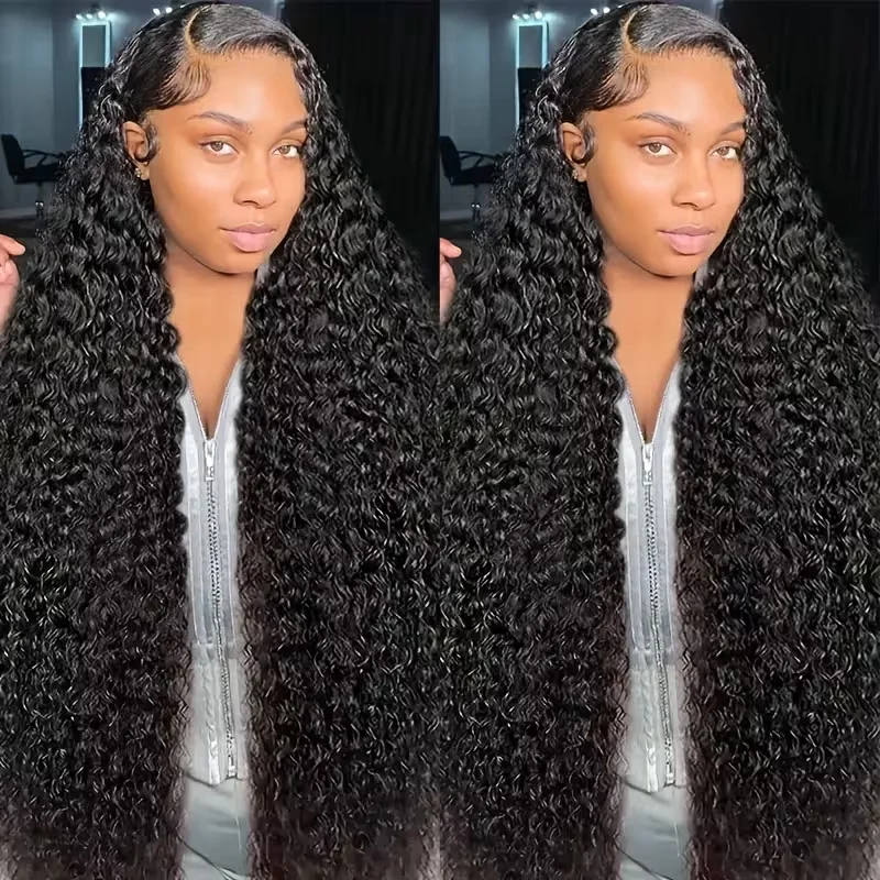 

5x5 Deep Wave HD Lace Closure Wigs Human Hair Wear and Go Glueless Wigs Pre Plucked With Baby Hair Pre Cut 200 Density for Women