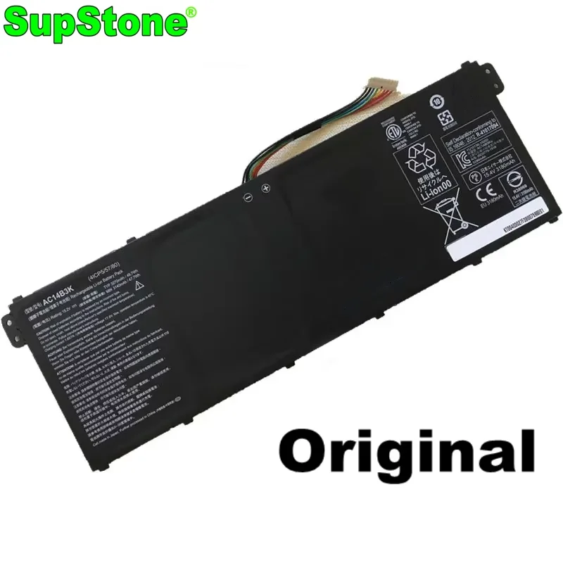 SupStone Original AC14B3K Laptop Battery for Acer Swift 3 3S F314-51 R11 R3-131T Aspire R5-571T V5-132 S14 CB3-511 ES1-531