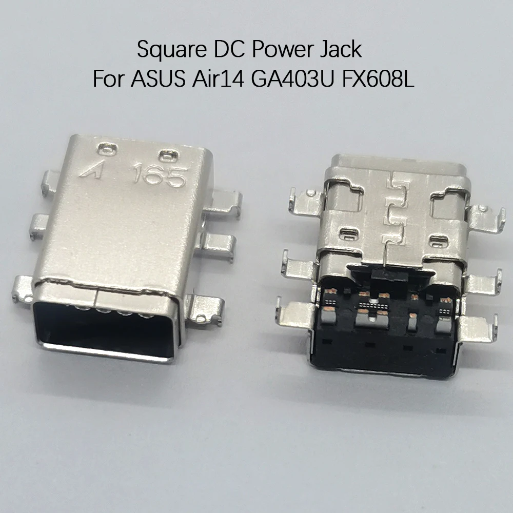 Laptop Square Port DC Power Jack Socket 8Pin 6 Legs SMD Charging Port Connector For ASUS Air14 ROG Zephyrus GA403U FX608L Repair