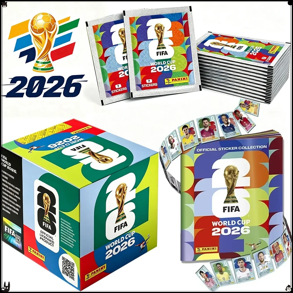 Genuine &2026 FIFA World Cup Panini Original Stickers，International Version Rare Collection Football Fan Souvenir Present Gift