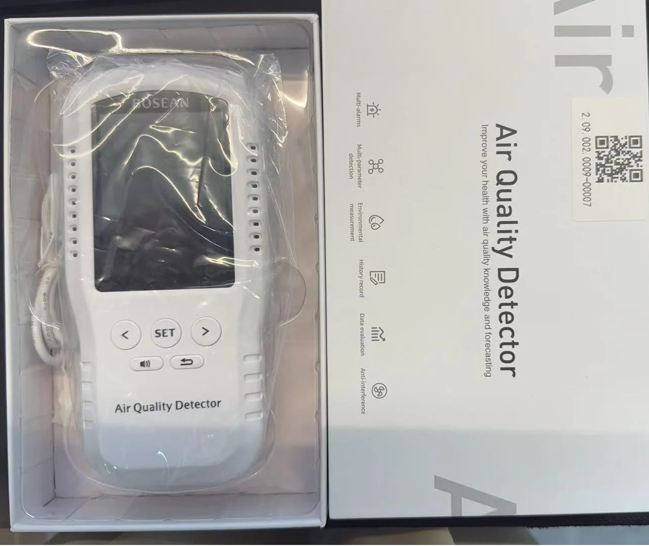 Handheld Air Quality Monitor Portable CO2 PM2.5 Detector Formaldehyde HCHO Temperature Detector
