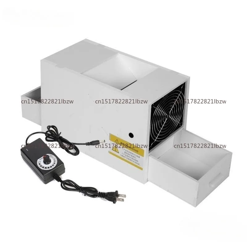 Electric Household Bird Feed Food Shell Blower Adjustable Wind Shelling Machine With 2 Piece Drawers