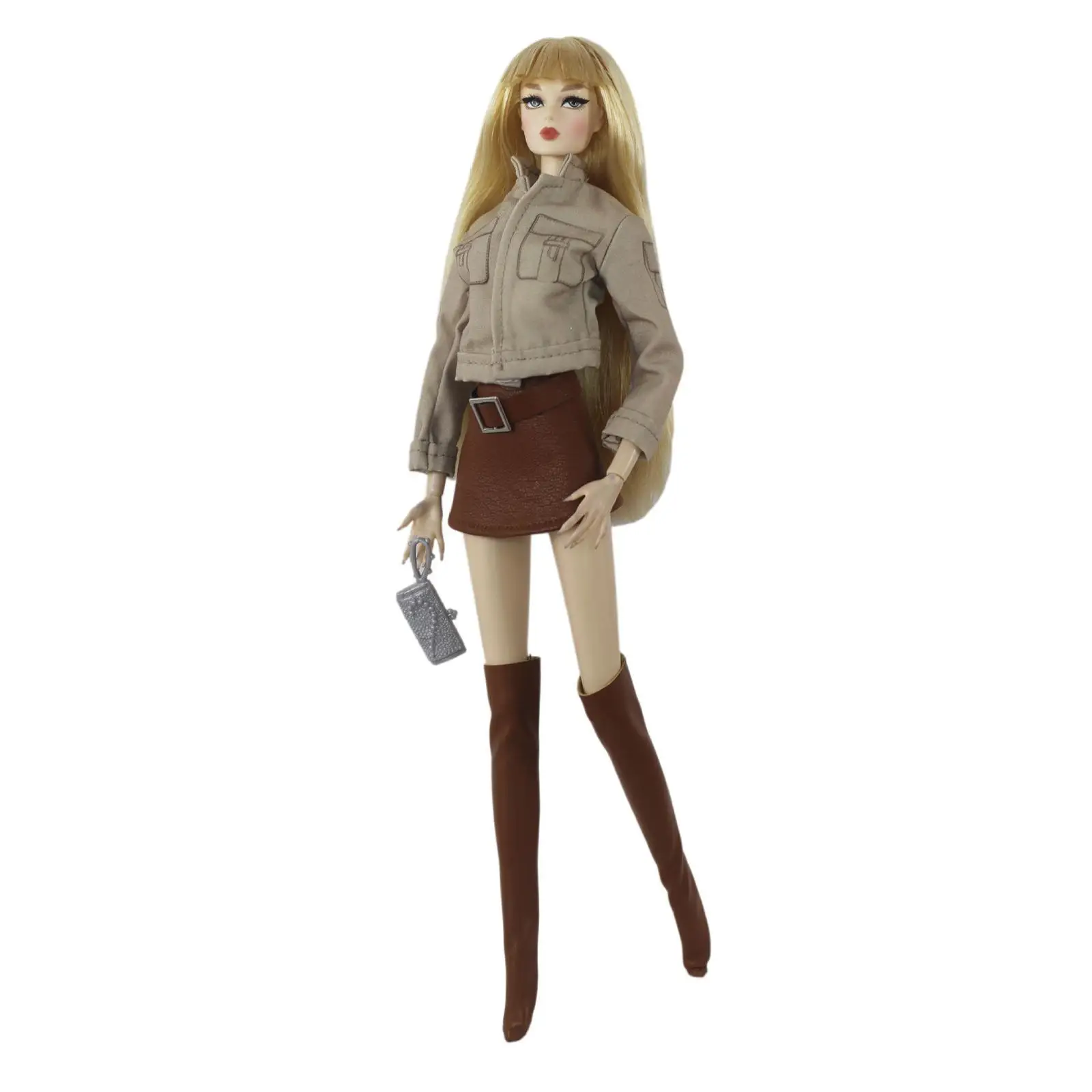 Handcrafted Stylish Jacket Skirt 1 6 BJD Doll Clothes Fashionable Outfit for 30cm Dolls Display - view 6