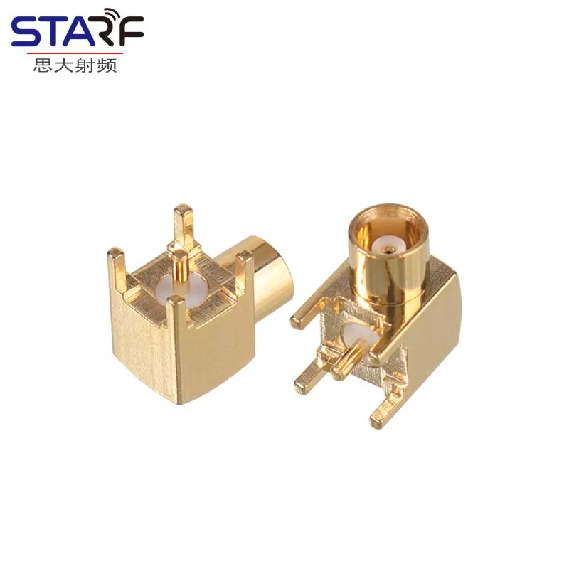 10 pcs MCX straight/right-angle male/female connectors, SMT PCB socket headers.