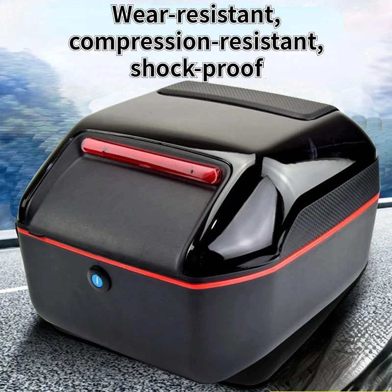 Universal Motorcycle Rear Tail Box Waterproof Large Capacity Helmet Storage Multifunctional Moto Tool Case
