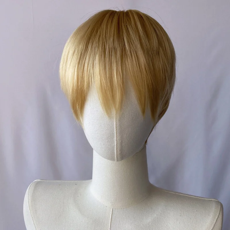 

Universal anime , round-top high-temperature synthetic short hair full headpiece, multi-color cosplay wig base